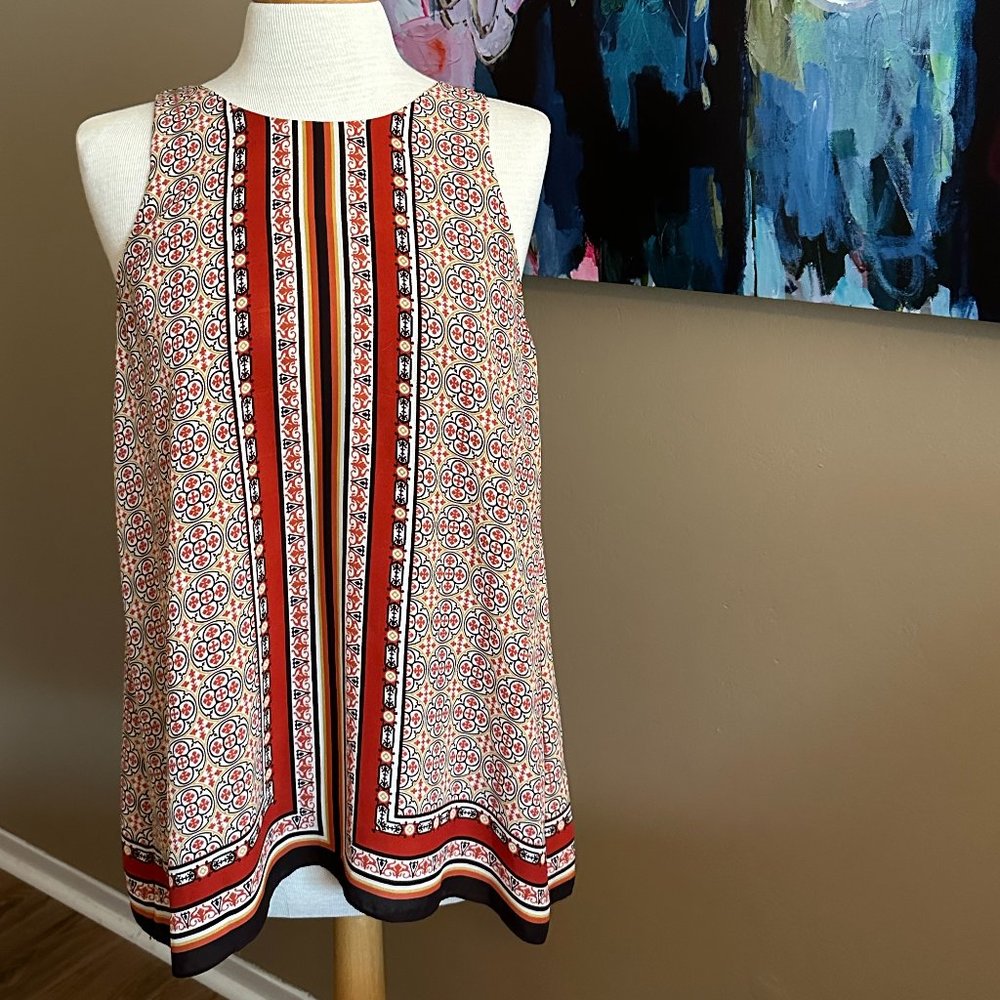 Max Studio Graphic Swing Tunic Size M